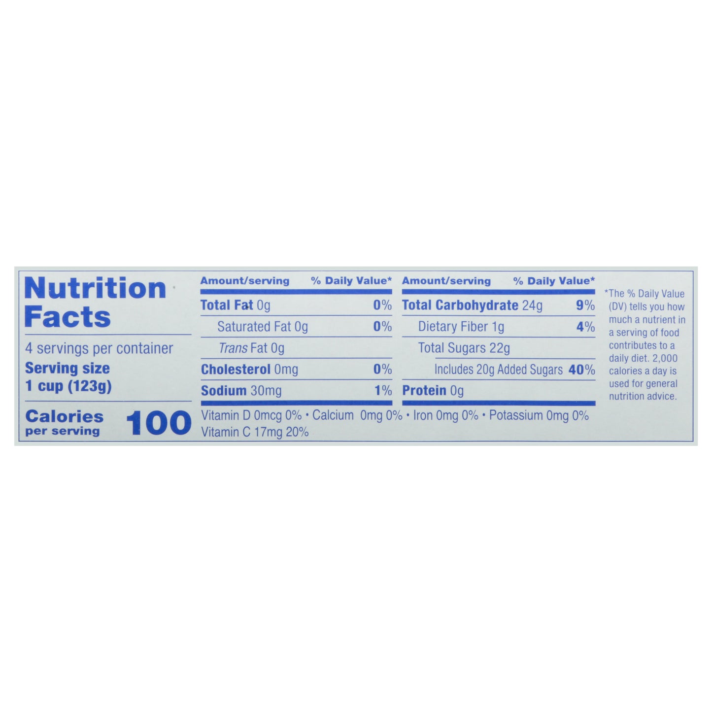 Dole Gel Diced Peaches in Strawberry Flavored Gel 4 - 4.3 oz Cups