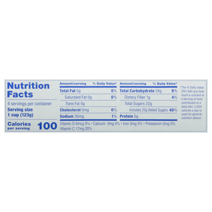 Dole Gel Diced Peaches in Strawberry Flavored Gel 4 - 4.3 oz Cups