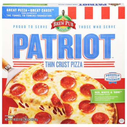 Patriot Thin Crust Red, White & 'Roni Pizza 17.40 oz