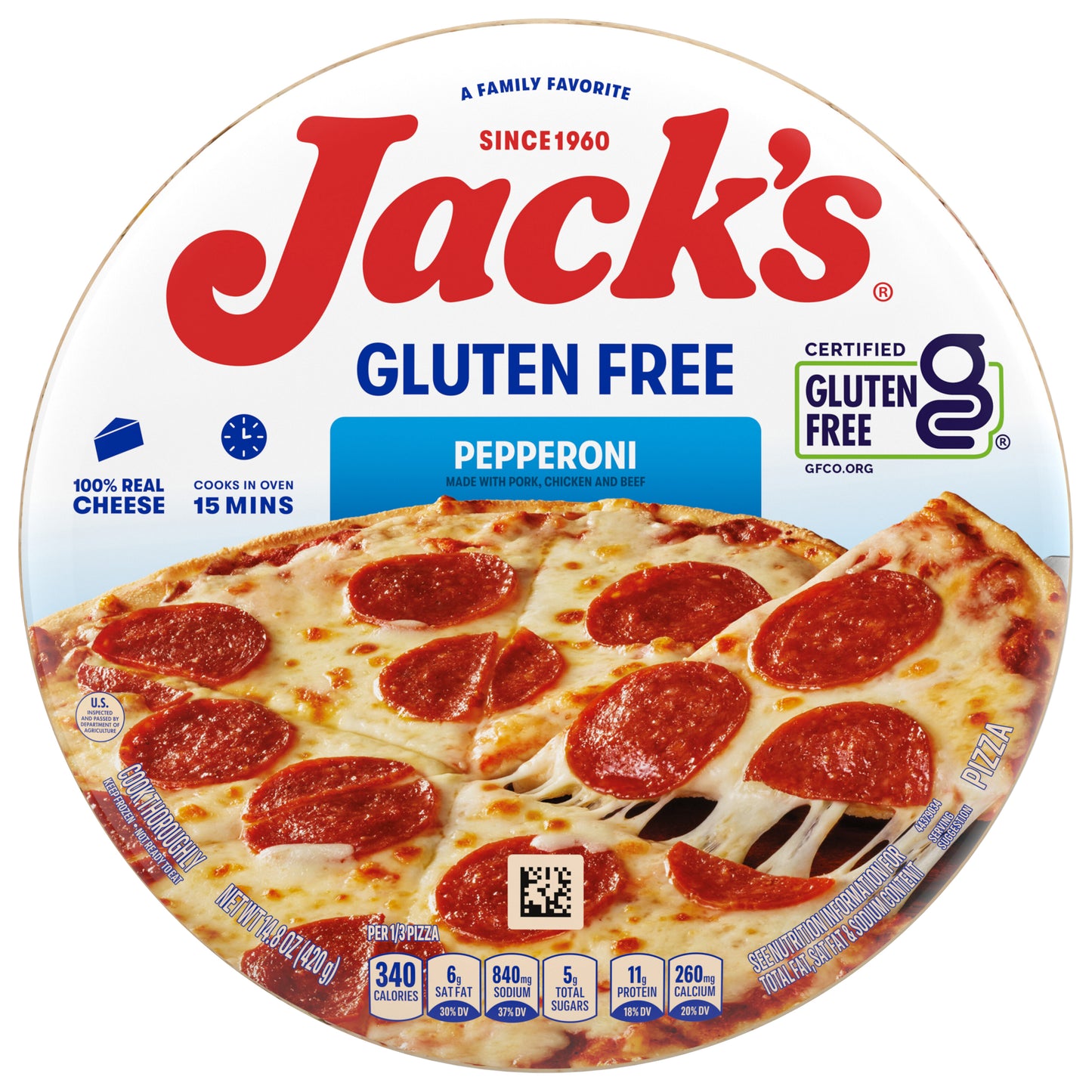Jacks Original Gluten Free Pepperoni Back Label Thr3d Files Only 14.8 oz