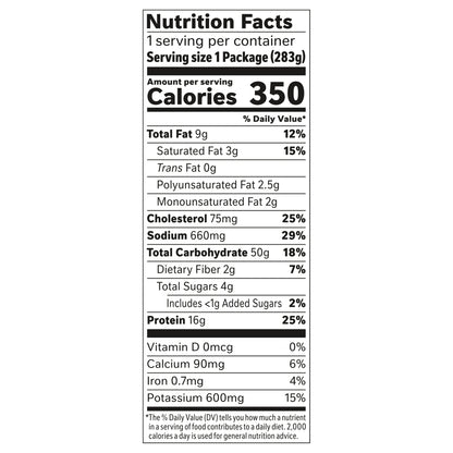 Lean Cuisine Frozen Meal Shrimp Scampi, Protein Kick Microwave Meal, Microwave Shrimp Dinner, Frozen Dinner for One 10 oz.