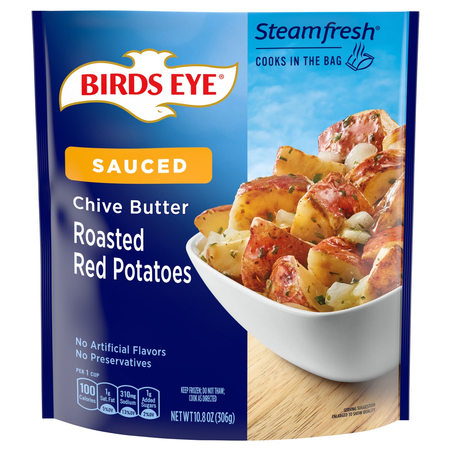 Birds Eye Steamfresh Roasted Red Potatoes with Chive Butter Sauce, Frozen Vegetable, 10.8 oz. Bag