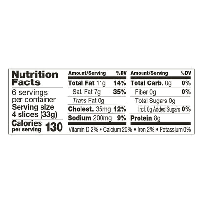 Crystal Farms Cracker Cuts Wisconsin Extra Sharp Cheddar Cheese Slices, 24 ct