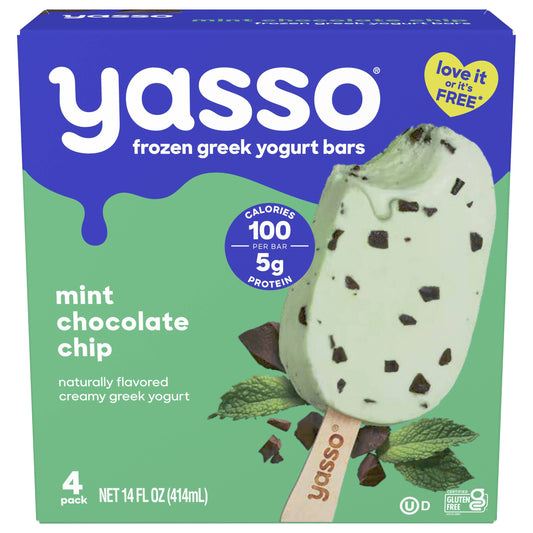 Yasso Yasso Frozen Greek Yogurt Bars Mint Chocolate Chip Bars 4 3.5fl Oz Bars