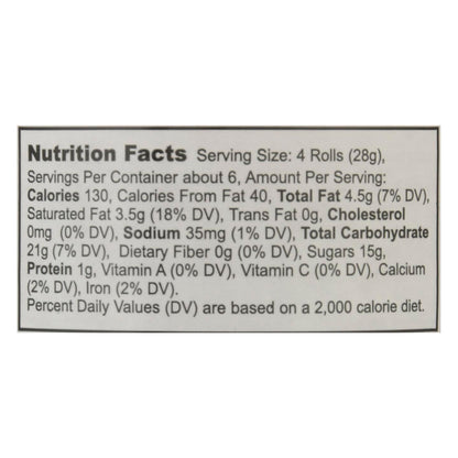Global Brands Strawberry Cream Filled Waffy Wafer Roll 5.68 oz