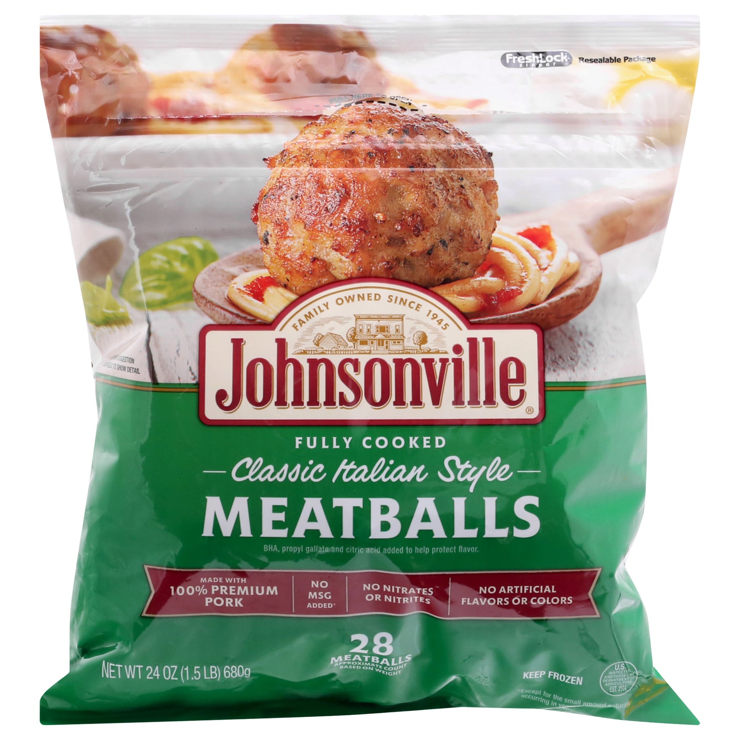 Johnsonville Classic Italian Style Meatballs 28 ea