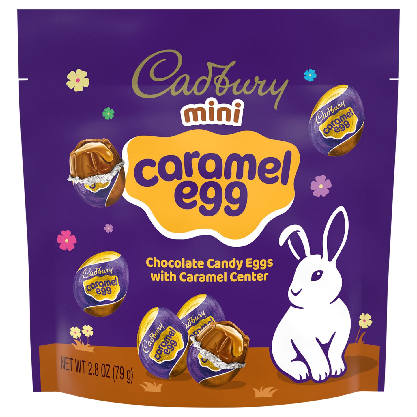 CADBURY MINI CARAMEL EGG Chocolate with Caramel, Easter Candy Bag, 2.8 oz