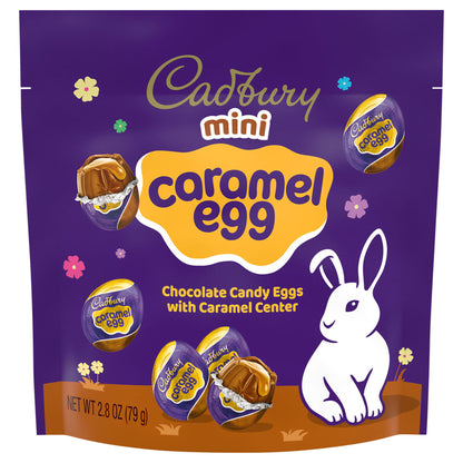 CADBURY MINI CARAMEL EGG Chocolate with Caramel, Easter Candy Bag, 2.8 oz
