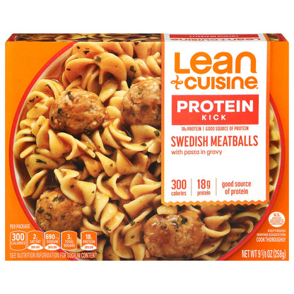 Lean Cuisine Protein Kick Swedish Meatballs with Pasta in Gravy 9.125 oz