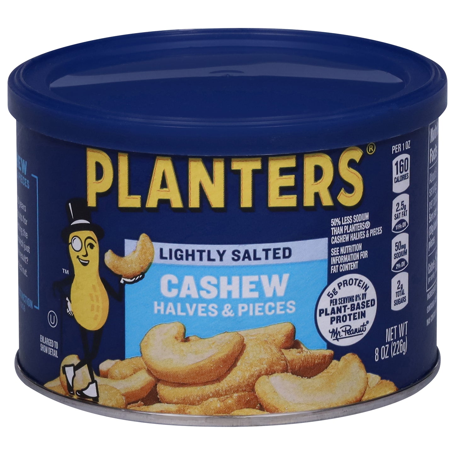 Planters Halves & Pieces Lightly Salted Cashew 8 oz