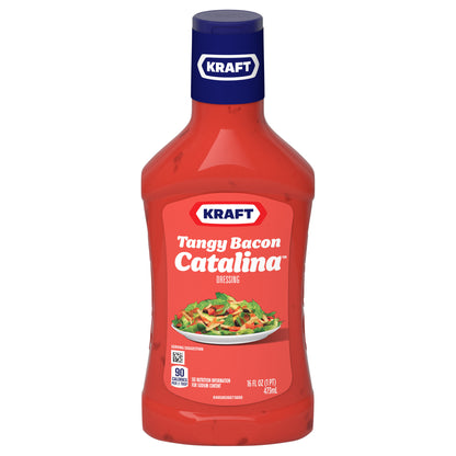 Kraft Tangy Bacon Catalina Salad Dressing, 16 fl oz Bottle