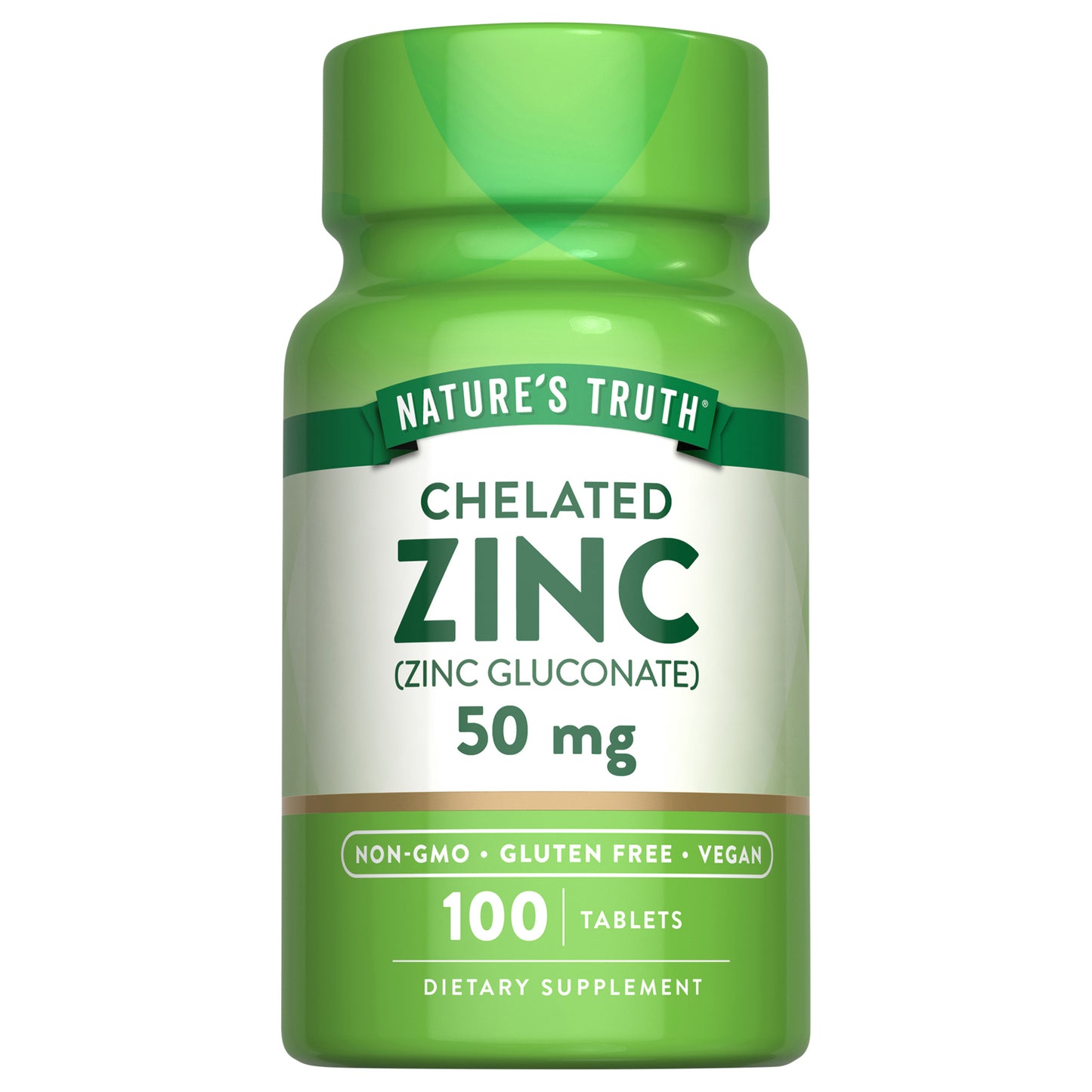 Nature's Truth Zinc Chelated 100 Tablets