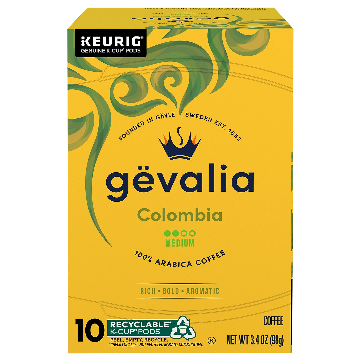 Gevalia Colombia Medium Roast K-Cup® Coffee Pods, 10 ct Box