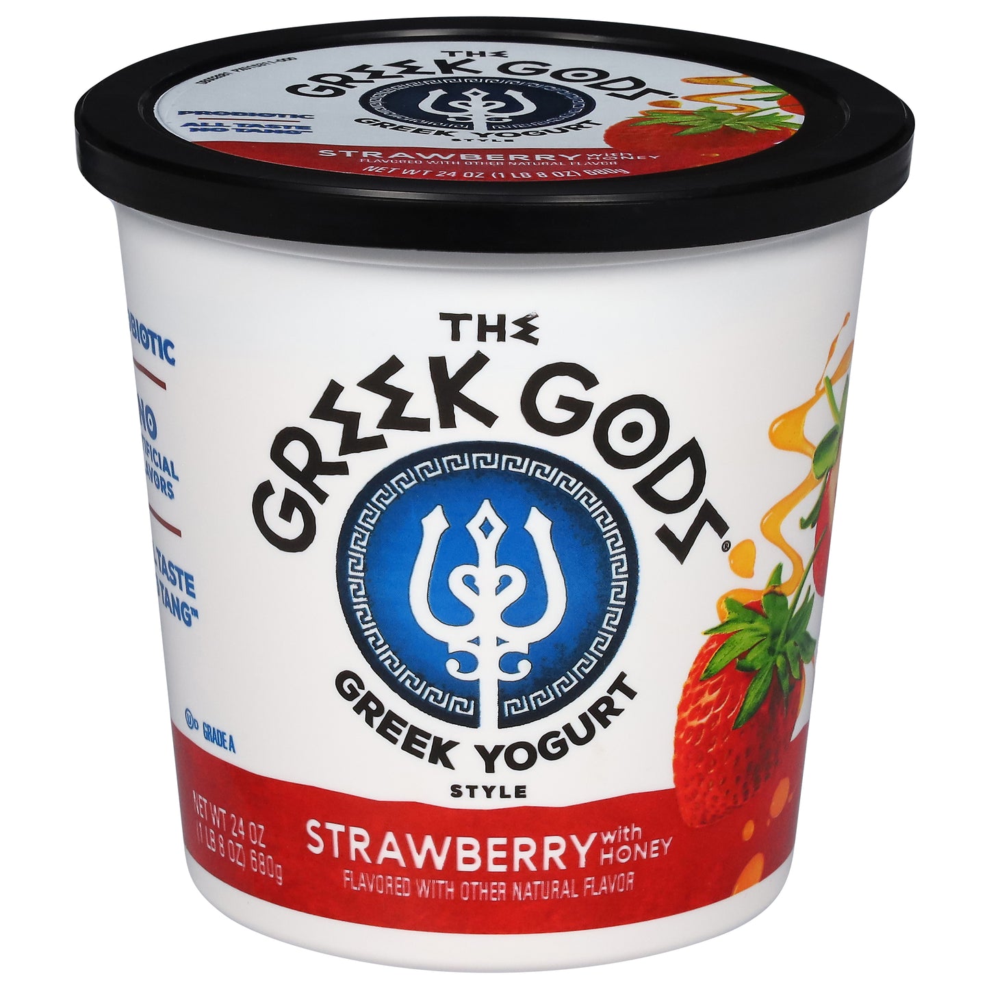 The Greek Gods Greek Style Strawberry with Honey Yogurt 24 oz