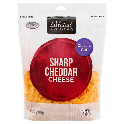 Essential Everyday Classic Cut Cheddar Cheese 8 oz