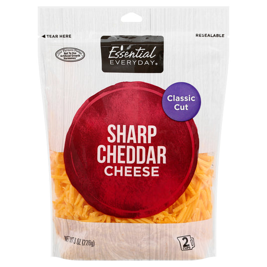 Essential Everyday Classic Cut Cheddar Cheese 8 oz