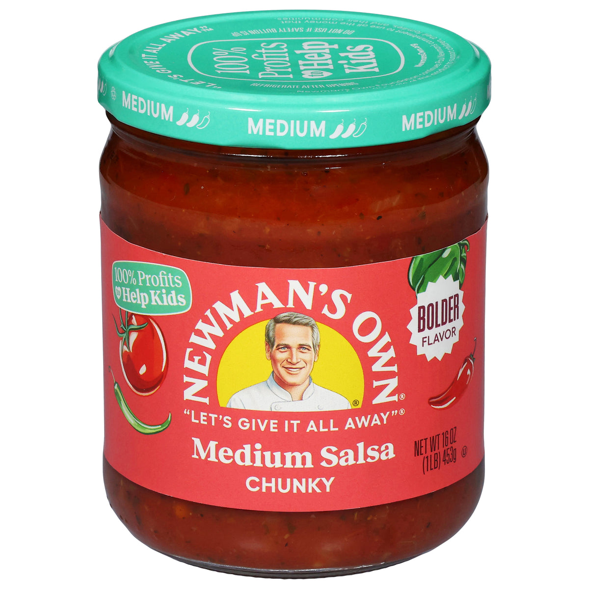 Newman's Own Chunky Medium Bolder Flavor Salsa 16 oz