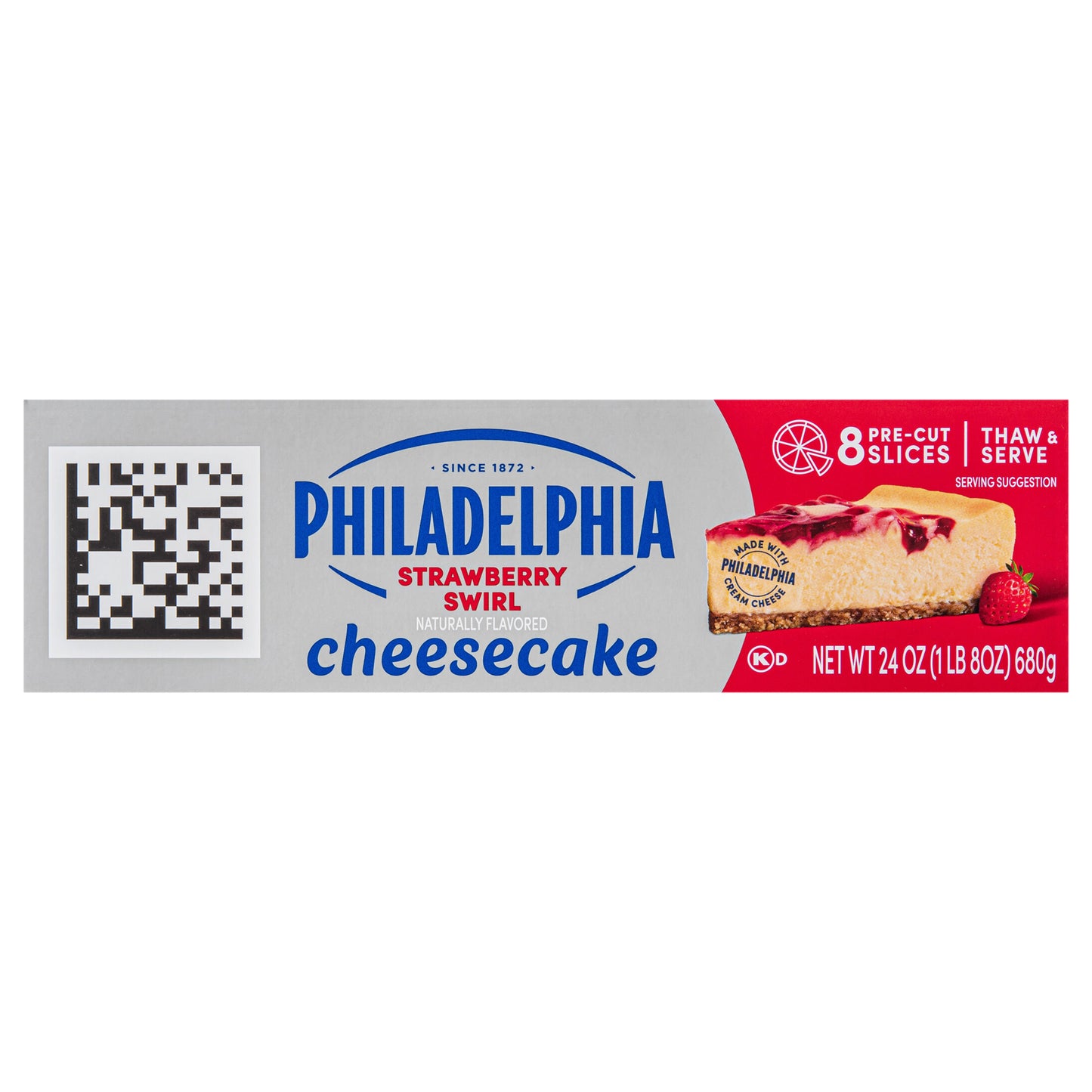 Philadelphia Strawberry Swirl Cheesecake, 24 oz Box