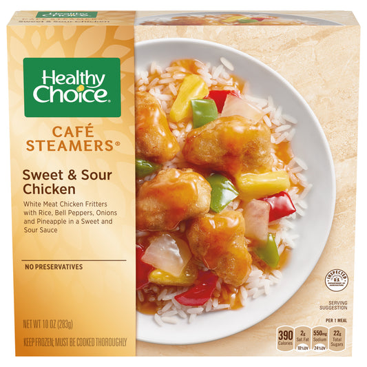 Healthy Choice Café Steamers Sweet & Sour Chicken Frozen Meal, 10 oz.