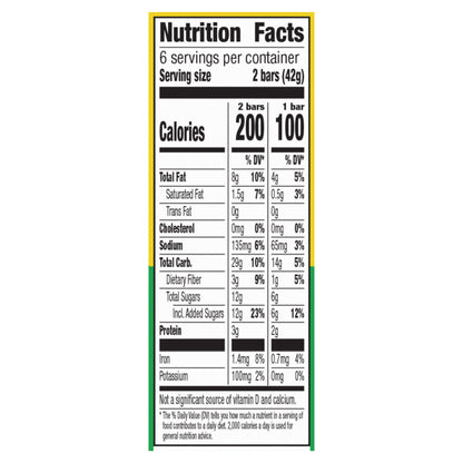 Nature Valley Crunchy Granola Bars, Oats 'n Dark Chocolate, 12 Ct, 8.94 oz (6 Pouches)