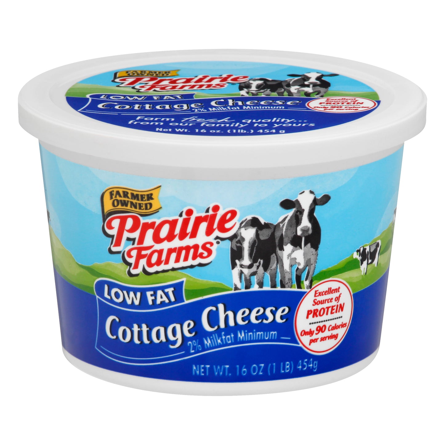 Prairie Farms Low Fat 2% Milkfat Minimum Cottage Cheese 16 oz