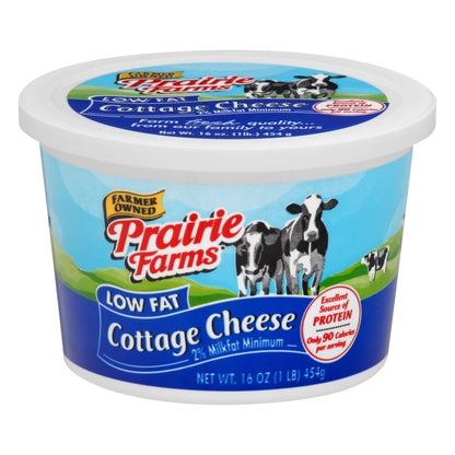 Prairie Farms Low Fat 2% Milkfat Minimum Cottage Cheese 16 oz
