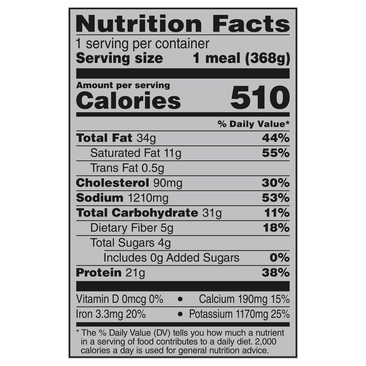 Banquet MEGA Meals Creamy Provolone Salisbury Steak, Frozen Meal, 13 oz.
