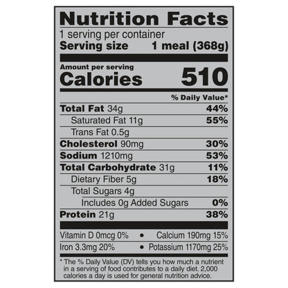 Banquet MEGA Meals Creamy Provolone Salisbury Steak, Frozen Meal, 13 oz.