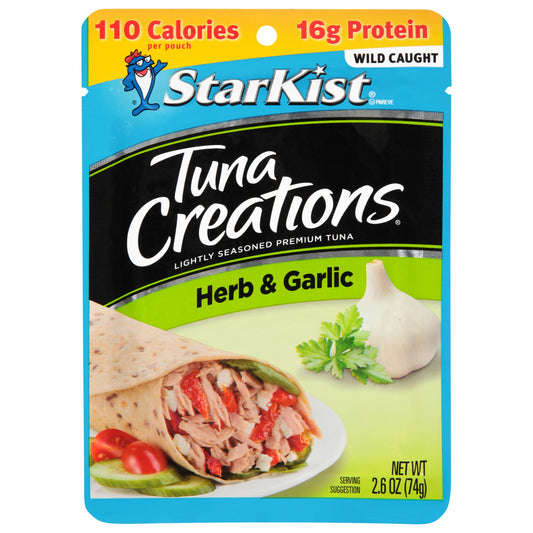 StarKist Tuna Creations Wild Caught Herb & Garlic Premium Tuna 2.6 oz