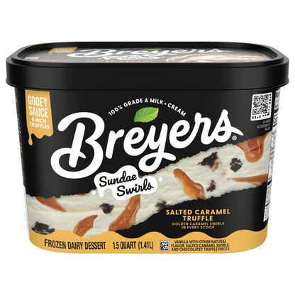 Breyers Sundae Swirls Salted Caramel Truffle 48 oz