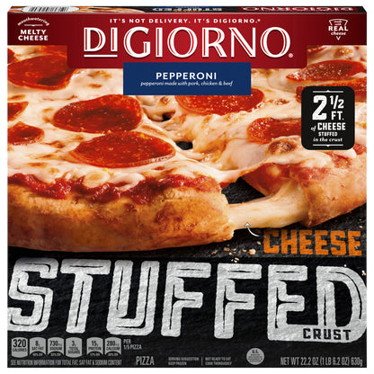 DiGiorno Pepperoni Pizza with Cheese Stuffed Crust, 22.2 oz.