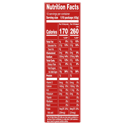 Duncan Hines Perfectly Moist Classic White Cake Mix, 15.25 OZ
