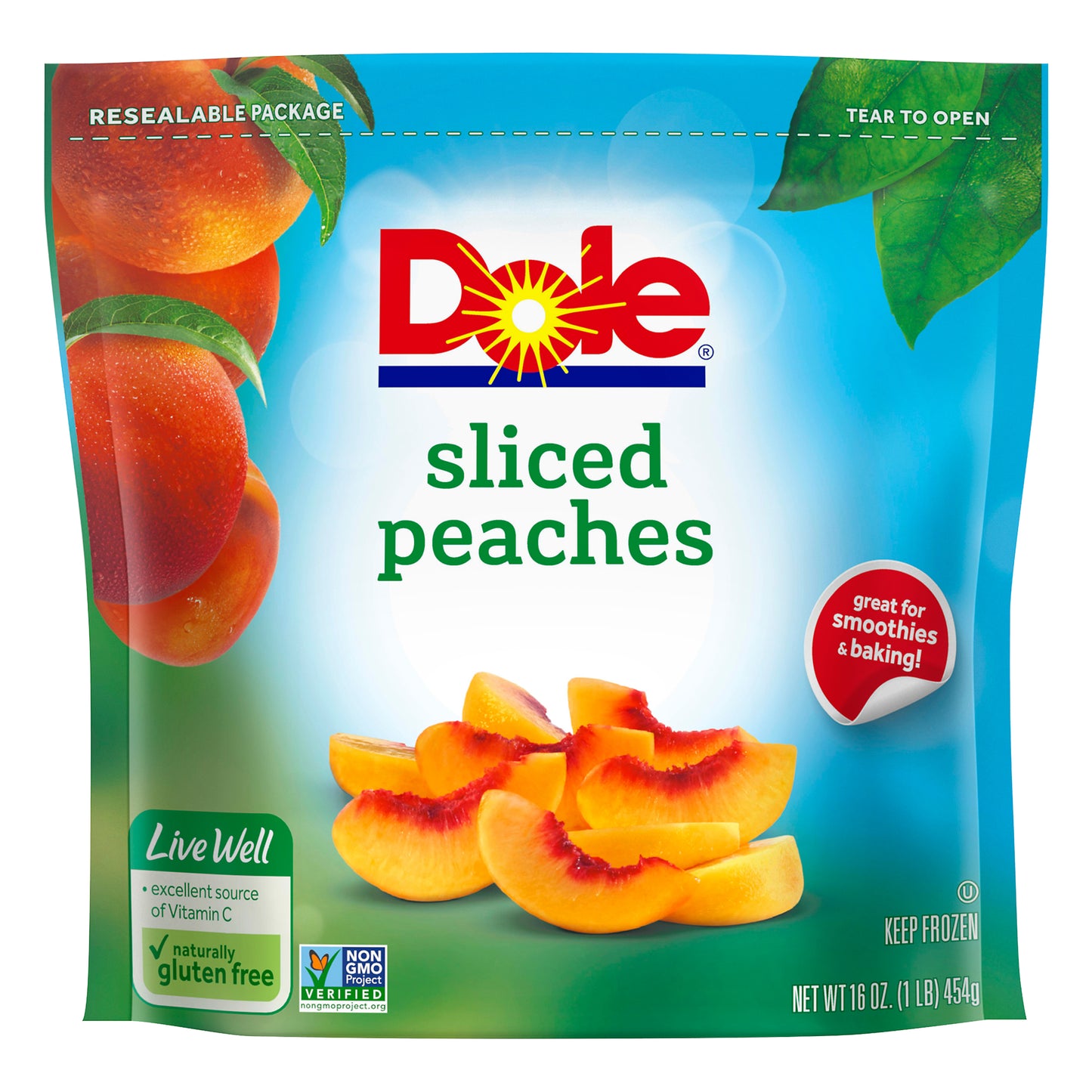 Dole® Sliced Peaches 16 oz. Bag