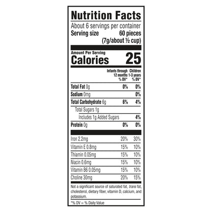 Gerber Snacks For Baby Crawler Grain & Grow Strawberry Apple Puffs Stage 2, 1.48 oz Snacks Canister
