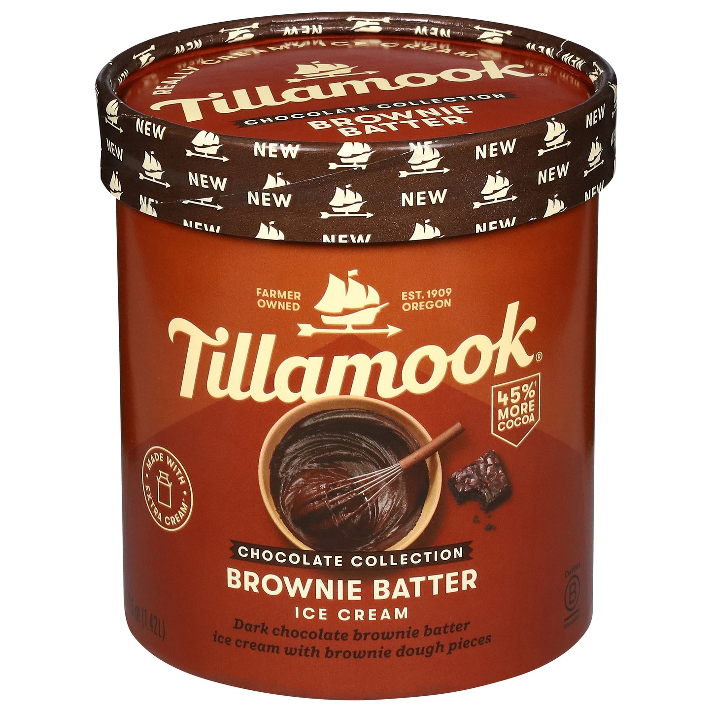 Tillamook Brownie Batter Ice Cream 1.5 qt