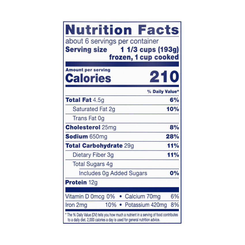 Birds Eye Voila! Family Size Cheesy Ranch Chicken Frozen Meal, 42 OZ Bag