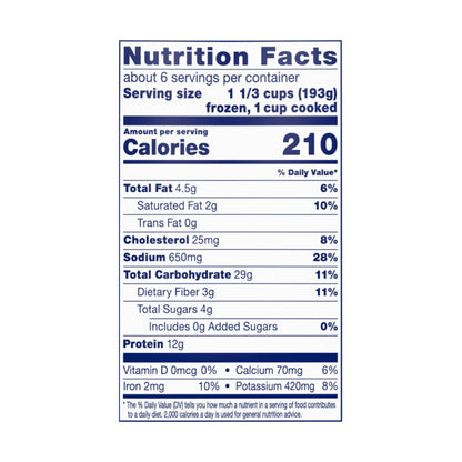 Birds Eye Voila! Family Size Cheesy Ranch Chicken Frozen Meal, 42 OZ Bag