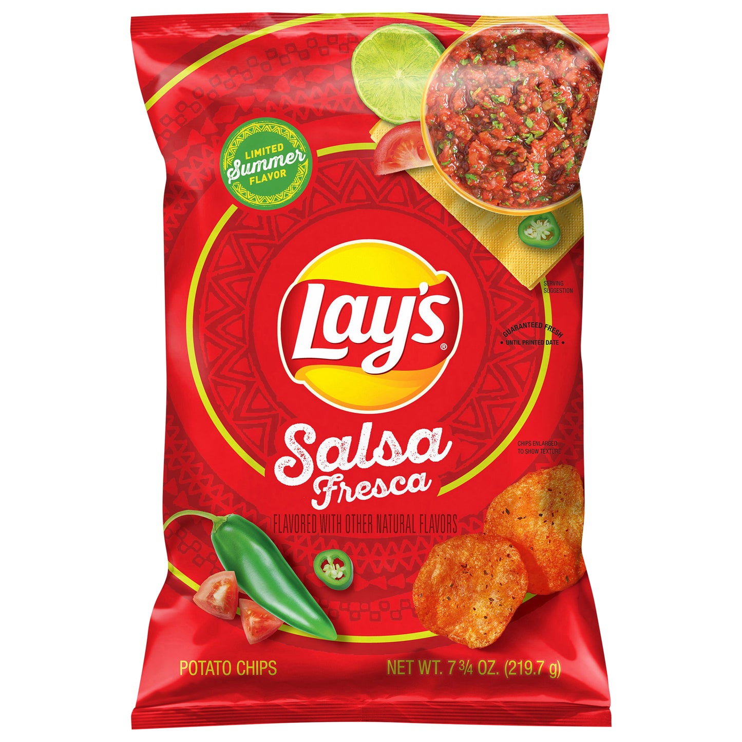 Lay's Potato Chips Salsa Fresca 7 3/4 Oz