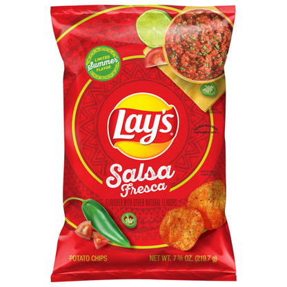 Lay's Potato Chips Salsa Fresca 7 3/4 Oz