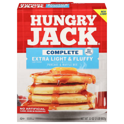 Hungry Jack Extra Light & Fluffy Complete Pancake & Waffle Mix 32 oz