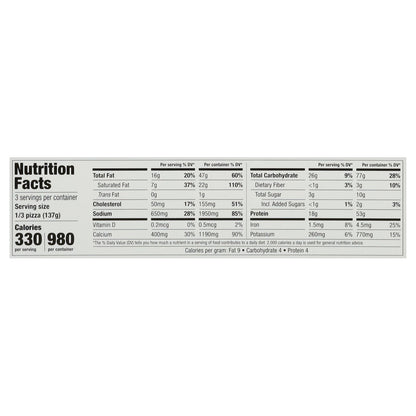 Bellatoria Ultra Thin Crust Chicken Carbonara Pizza 14.49 oz