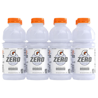 Gatorade Zero Zero Sugar Thirst Quencher Glacier Cherry 20 Fl Oz 8 Count