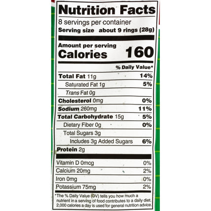 Old Dutch® Sour Cream & Onion Rings Corn Snack 8 oz. Bag