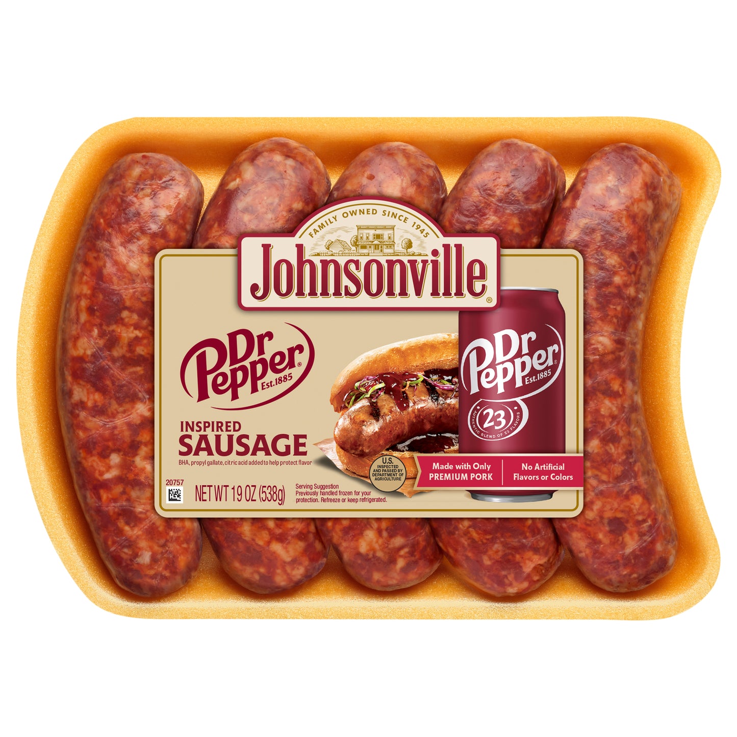 Johnsonville Dr Pepper Sausage, 5 Count, 19 oz