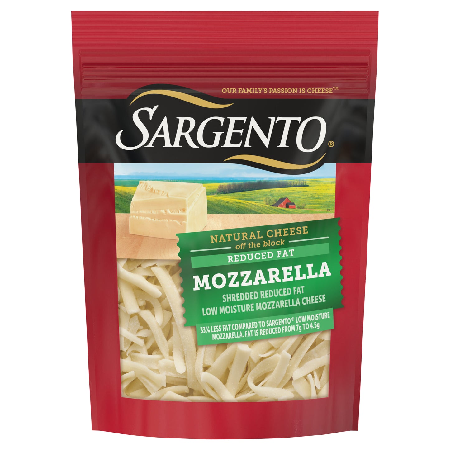 Sargento® Shredded Reduced Fat Mozzarella Natural Cheese, 7 oz.