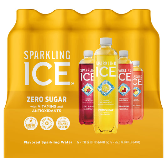 Sparkling Ice® Summer LTO Lemonade Variety Pack (Pack of 12)