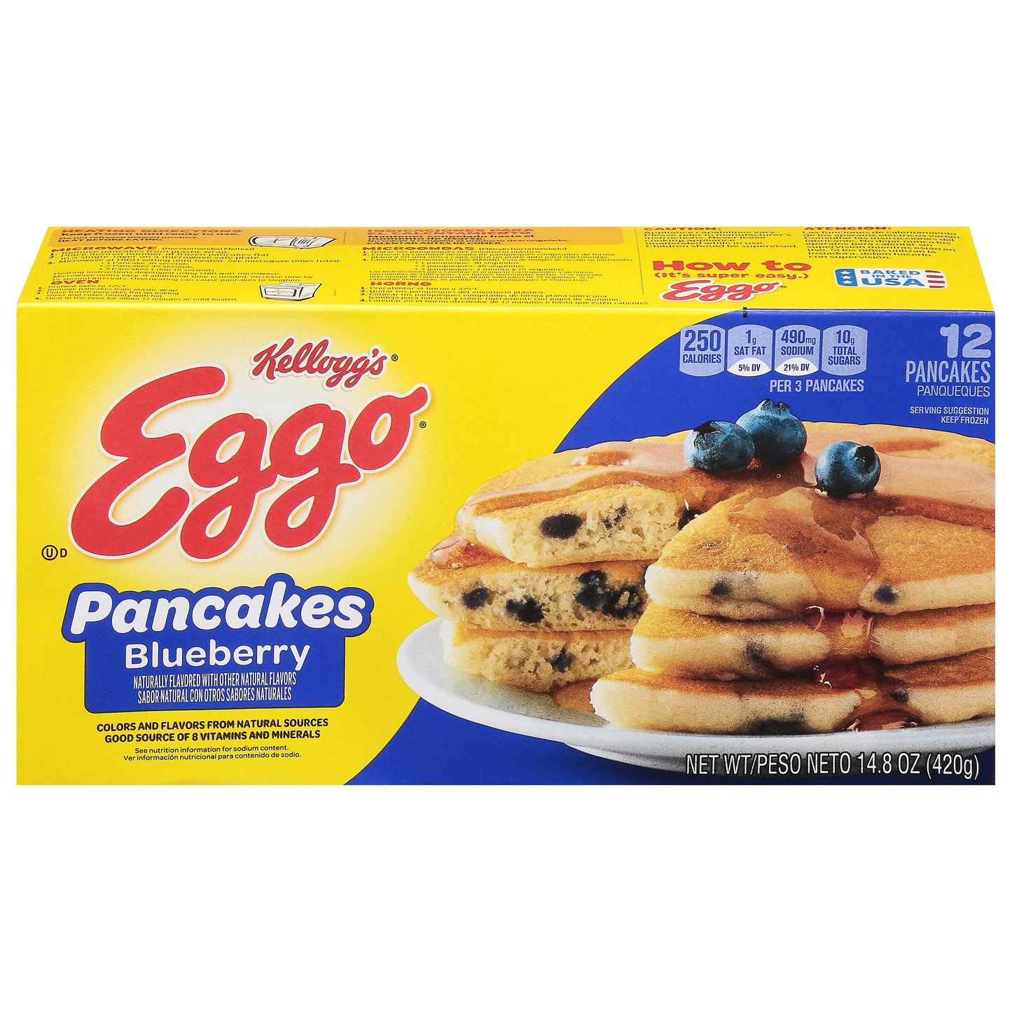 Eggo Blueberry Pancakes 12 ea