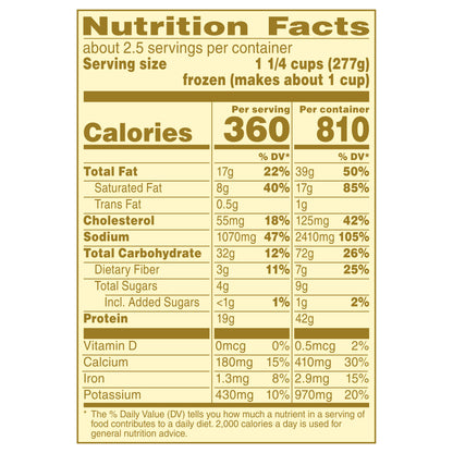 Bertolli Chicken Broccoli Fettuccine Alfredo Frozen Meals, 22 oz.