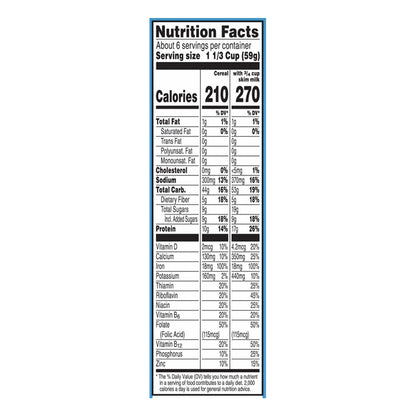 Kellogg's Special K Protein Breakfast Cereal Original Multi-Grain Touch of Cinnamon, 12.9 oz