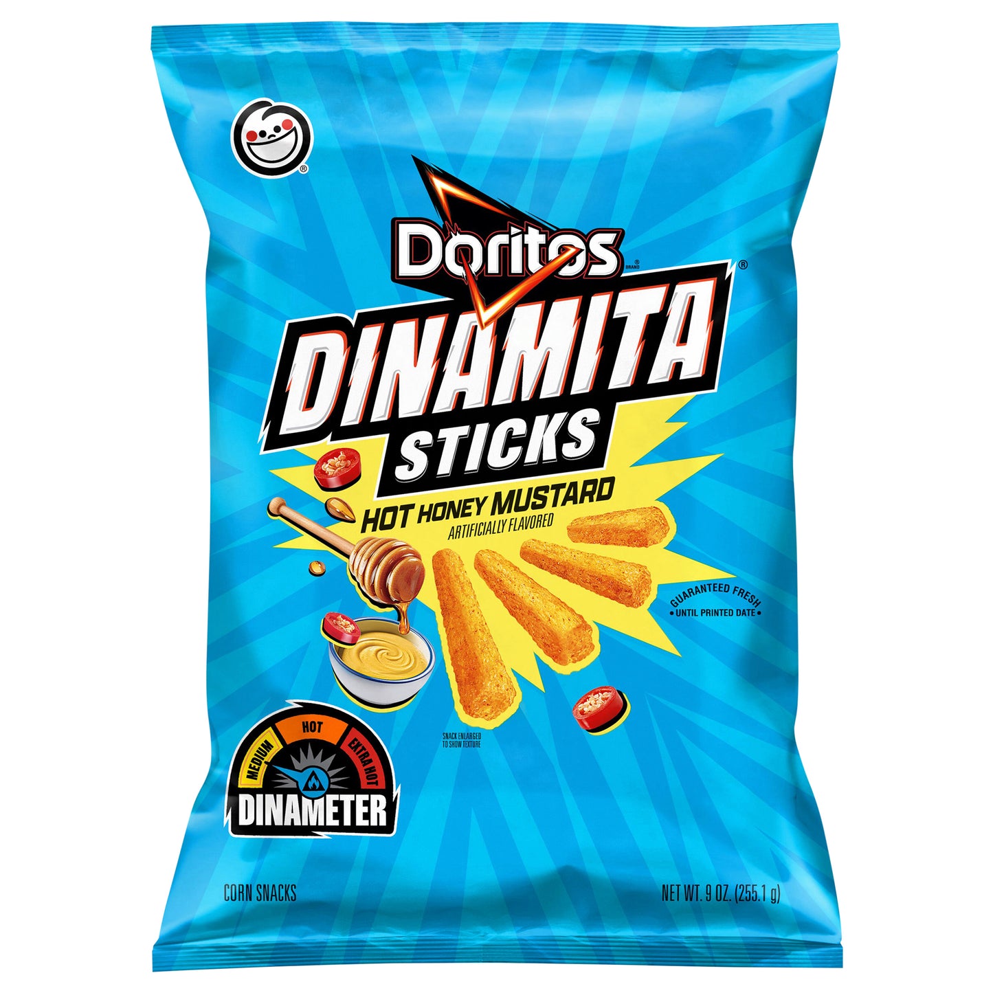 Doritos Dinamita Sticks Corn Snacks Hot Honey Mustard 9 Oz